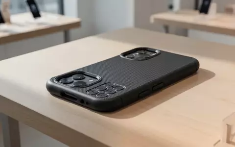 Eine hochwertige Schutzhülle für ein Smartphone liegt auf einem hellen Holztisch in einer modernen Umgebung. - Foto: über boerse-global.de