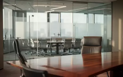 Ein moderner, leerer Konferenzraum in einem Bürogebäude mit natürlichem Lichteinfall. - Foto: über boerse-global.de