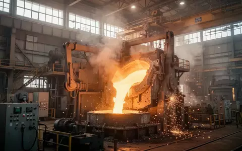Glühender Stahl in einer modernen Industrieanlage während des Produktionsprozesses. - Foto: über boerse-global.de