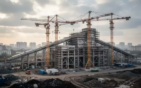 Eine industrielle Großbaustelle einer Müllverwertungsanlage unter einem bewölkten Himmel. - Foto: über boerse-global.de