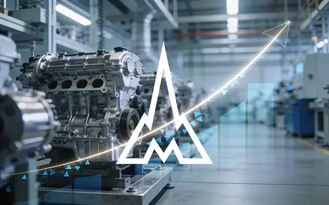 Abstrakte Darstellung industrieller Fertigung und Investition in einem modernen Fabrikumfeld. - Foto: über boerse-global.de