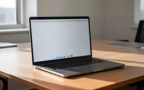 Ein moderner Laptop auf einem minimalistischen Schreibtisch in einem hellen Büro. - Foto: über boerse-global.de