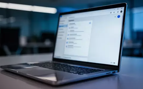 Ein moderner Laptop in einer professionellen Büroumgebung, bei dem der Fokus auf dem Gehäuse liegt, während der Bildschirm unscharf ist. - Foto: über boerse-global.de