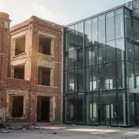 Teilweise renoviertes Bürogebäude als Symbol für die bilanzielle Abgrenzung von Instandhaltung und Herstellungskosten. - Foto: über boerse-global.de