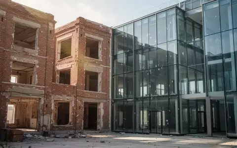 Teilweise renoviertes Bürogebäude als Symbol für die bilanzielle Abgrenzung von Instandhaltung und Herstellungskosten. - Foto: über boerse-global.de