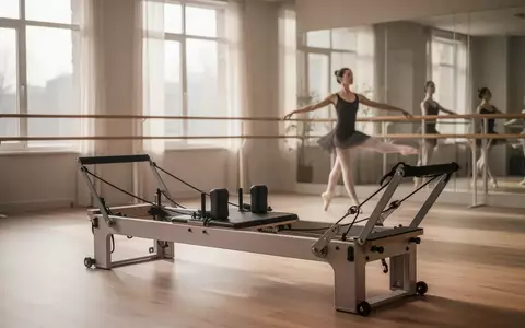 Ein heller Ballettsaal mit einer Ballettstange und einem Pilates-Reformer im sanften Tageslicht. - Foto: über boerse-global.de