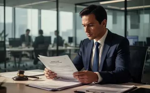 Eine Person sitzt an einem Schreibtisch und prüft Dokumente in einer professionellen Büroumgebung. - Foto: über boerse-global.de