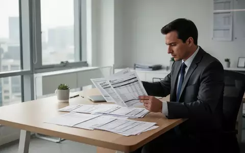 Ein Steuerberater arbeitet in einem modernen Büro an Finanzunterlagen und Steuerformularen bei Tageslicht. - Foto: über boerse-global.de
