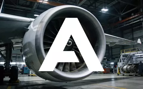 Moderne Flugzeugturbine in einer hochtechnisierten Montagehalle mit dramatischer Beleuchtung. - Foto: über boerse-global.de