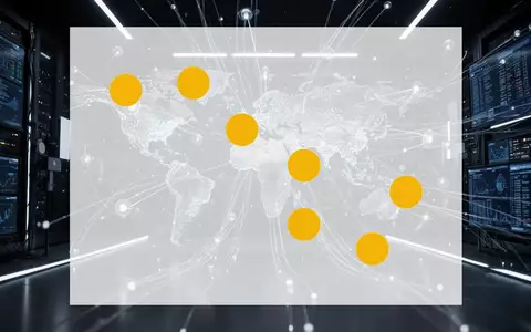 Abstrakte Darstellung globaler Satellitenkommunikation und Datennetzwerke in dunklen Blau- und Silbertönen. - Foto: über boerse-global.de