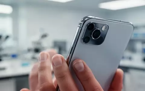 Nahaufnahme eines modernen Smartphones in einer hellen Laborumgebung, Fokus auf das Kameramodul und die Gehäusekanten. - Foto: über boerse-global.de
