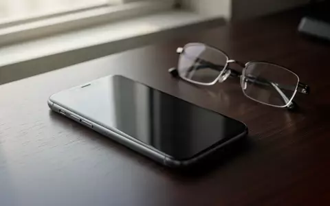 Ein Smartphone liegt auf einem Schreibtisch neben einer Lesebrille als Symbol für betrügerische Telefonanrufe. - Foto: über boerse-global.de