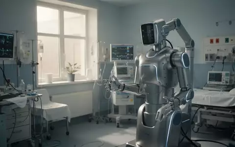 Ein moderner medizinischer Roboter in einer realistischen Krankenhausumgebung während eines Testlaufs. - Foto: über boerse-global.de