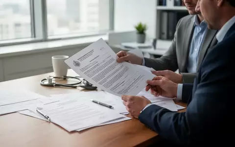 Eine Person sitzt an einem Schreibtisch und prüft offizielle Dokumente in einer hellen, professionellen Büroumgebung. - Foto: über boerse-global.de