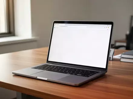 Ein moderner Arbeitsplatz mit einem Laptop auf einem Schreibtisch in einer universitären Umgebung. - Foto: über boerse-global.de