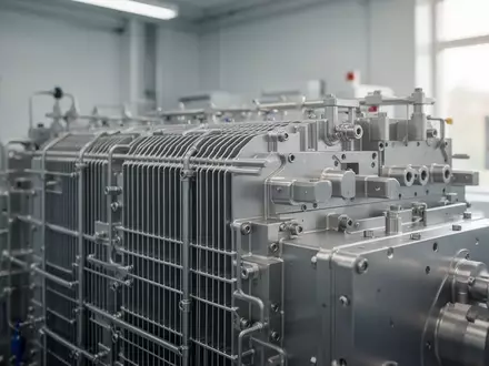 Moderne Wasserstoff-Brennstoffzellen-Module in einer industriellen Laborumgebung. - Foto: über boerse-global.de