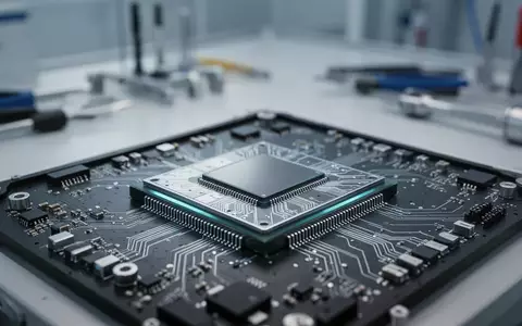 Ein hochmoderner Prozessor-Chip auf einer Leiterplatte in einem technologischen Labor für autonomes Fahren. - Foto: über boerse-global.de
