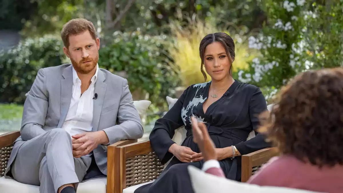 Harry und Meghan hatten nach dem Abschied schwerwiegende Vorwürfe erhoben. (Archivbild) - Bild: Joe Pugliese/Harpo Productions/PA Media/dpa