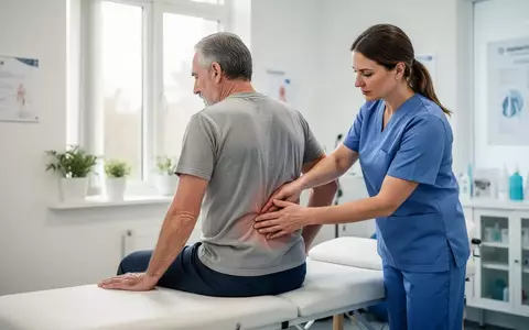 Ein Physiotherapeut behandelt den Rücken eines Patienten in einer modernen Praxis. - Foto: über boerse-global.de