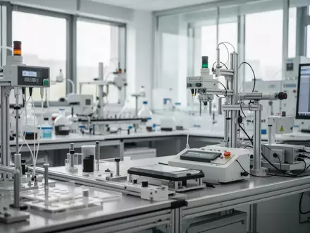 Moderne Laboreinrichtung zur Bodenanalyse mit Sensortechnik in einer industriellen Umgebung. - Foto: über boerse-global.de