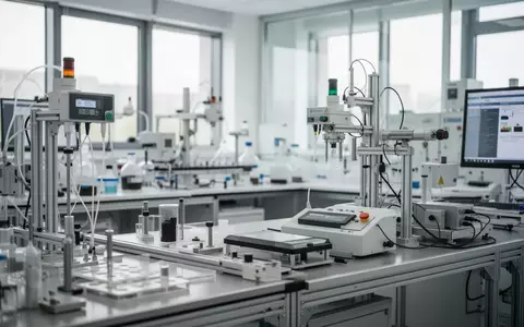 Moderne Laboreinrichtung zur Bodenanalyse mit Sensortechnik in einer industriellen Umgebung. - Foto: über boerse-global.de