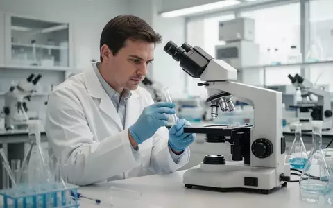 Ein Wissenschaftler arbeitet in einem modernen klinischen Labor an der Erforschung von Darmerkrankungen. - Foto: über boerse-global.de