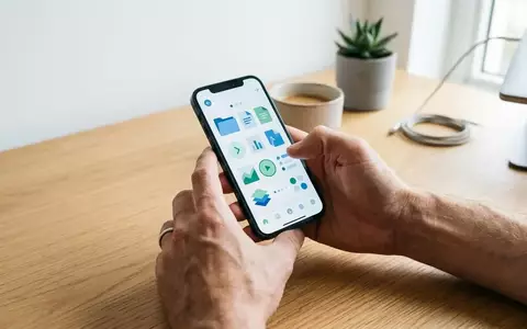 Person hält ein Smartphone in der Hand, das eine Benutzeroberfläche zur digitalen Speicherverwaltung zeigt. - Foto: über boerse-global.de