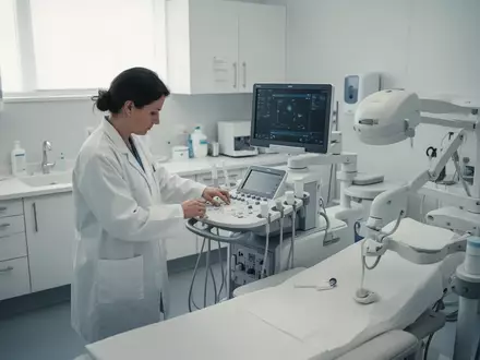 Ein medizinischer Untersuchungsraum in einer urologischen Klinik mit moderner Diagnosetechnik in einer ruhigen Atmosphäre. - Foto: über boerse-global.de