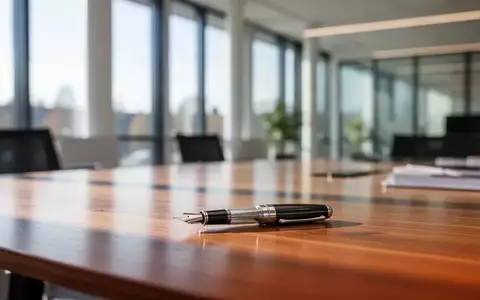 Modernes Büro mit Schreibtisch und skandinavischem Design in hellem, natürlichem Licht. - Foto: über boerse-global.de