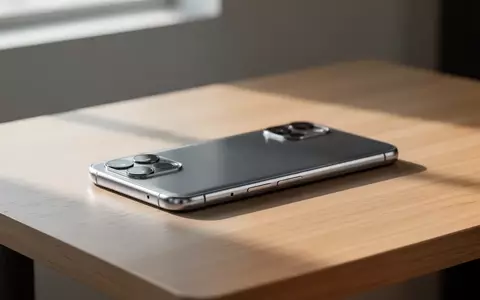 Ein modernes Smartphone liegt auf einem minimalistischen Holztisch bei natürlichem Tageslicht. - Foto: über boerse-global.de