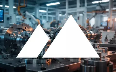 Abstrakte Darstellung einer modernen industriellen Fertigungshalle mit Fokus auf Präzisionstechnik. - Foto: über boerse-global.de