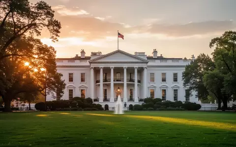 Das Weiße Haus in Washington D.C. bei Sonnenuntergang. - Foto: über boerse-global.de