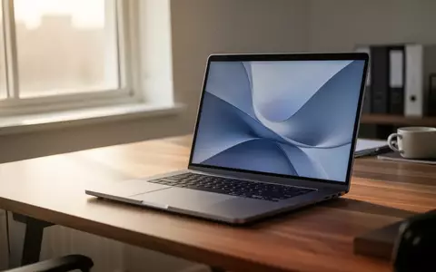 Ein moderner Arbeitsplatz mit einem Laptop auf einem Schreibtisch in hellem, natürlichem Licht. - Foto: über boerse-global.de