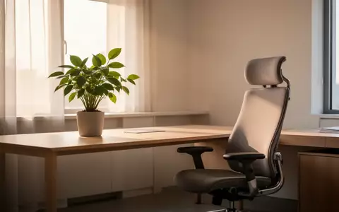 Ein minimalistischer, heller Büroarbeitsplatz mit einer Pflanze, der eine ruhige und produktive Arbeitsatmosphäre vermittelt. - Foto: über boerse-global.de