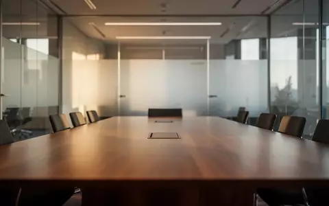 Ein minimalistischer Konferenzraum in einer Stiftung mit moderner Architektur und natürlichem Lichteinfall. - Foto: über boerse-global.de