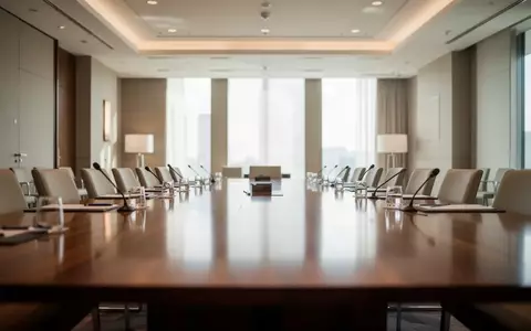 Moderner Konferenzraum in einem Hotel mit hellen Lichtverhältnissen und professioneller Atmosphäre für eine Fachveranstaltung. - Foto: über boerse-global.de