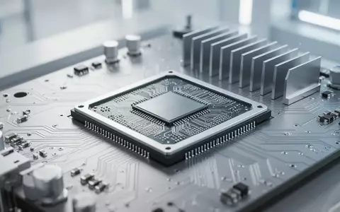Nahaufnahme eines modernen Computerchips auf einer Leiterplatte in einer hellen Laborumgebung. - Foto: über boerse-global.de