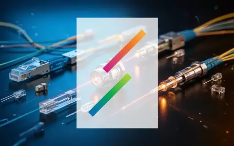 Hochtechnologische Glasfaser- und Laserkomponenten auf einer dunklen, reflektierenden Oberfläche in atmosphärischem Licht. - Foto: über boerse-global.de