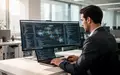 IT-Spezialist arbeitet in einem modernen Büro an der Konfiguration von Systemarchitekturen und Benutzerverwaltungen. - Foto: über boerse-global.de