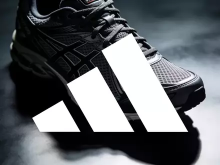 Ein hochwertiger Laufschuh auf einer dunklen, reflektierenden Oberfläche in einem minimalistischen Studio. - Foto: über boerse-global.de