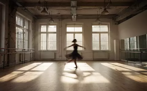Ein lichtdurchflutetes Tanzstudio in Berlin-Kreuzberg mit Holzboden und einer in Bewegung verschwommenen Person. - Foto: über boerse-global.de