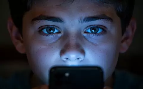 Eine junge Person blickt konzentriert auf den Bildschirm eines Smartphones in einem abgedunkelten Raum. - Foto: über boerse-global.de
