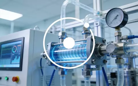 Abstrakte Darstellung moderner Elektrolyse-Technologie in einem High-Tech-Labor mit Fokus auf industrielle Effizienz. - Foto: über boerse-global.de