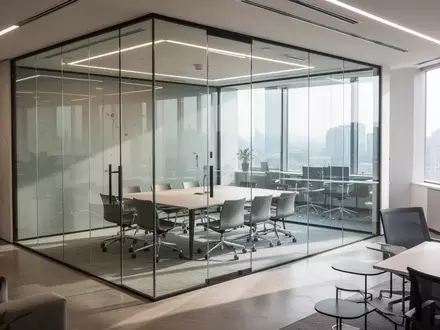 Modernes, lichtdurchflutetes Büro mit Konferenzraum in einer gehobenen Geschäftsumgebung. - Foto: über boerse-global.de