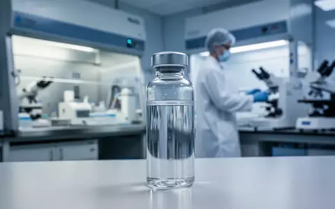 Laborumgebung mit einer Glasphiole in einer modernen biotechnologischen Forschungseinrichtung. - Foto: über boerse-global.de