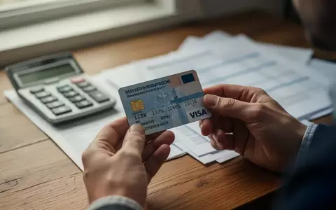 Nahaufnahme einer Versichertenkarte auf einem Schreibtisch mit Taschenrechner und Unterlagen. - Foto: über boerse-global.de
