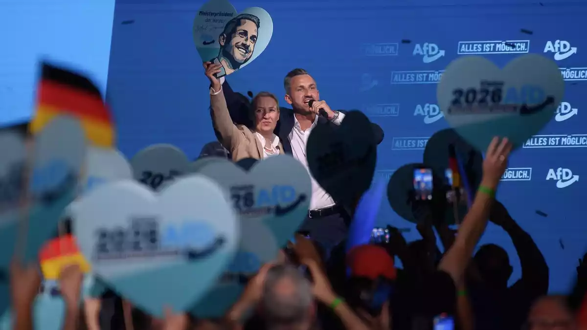 AfD-Chefin Alice Weidel erhebt schon vor der Wahl den Vorwurf, dass eine AfD-Regierung gezielt blockiert werden könnte und spricht von «erwartbarer Regierungssabotage».  - Bild: Klaus-Dietmar Gabbert/dpa