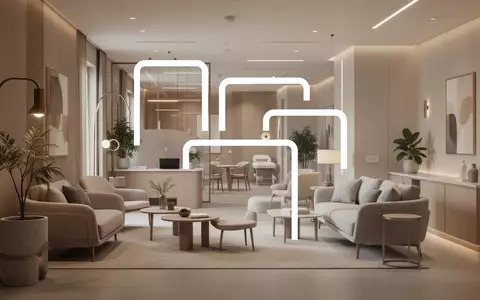 Modernes, helles Interieur einer Pflegeeinrichtung in nordischem Design mit warmer, einladender Atmosphäre. - Foto: über boerse-global.de