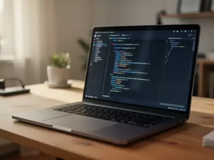 Ein aufgeräumter, minimalistischer Arbeitsplatz mit einem Laptop in einem lichtdurchfluteten Büro. - Foto: über boerse-global.de