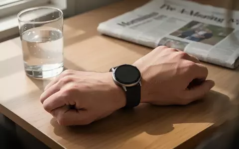 Eine Google Pixel Watch am Handgelenk einer Person auf einem Schreibtisch bei natürlichem Tageslicht. - Foto: über boerse-global.de